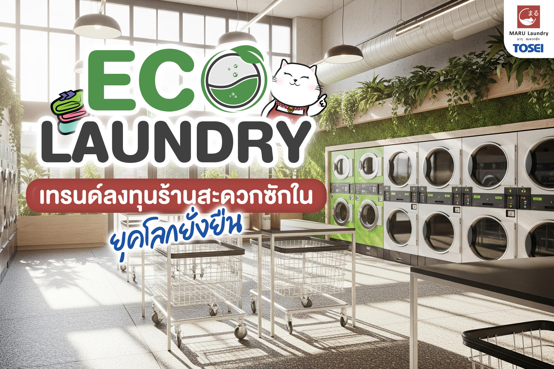 ลงทุนร้านสะดวกซัก Eco Laundry