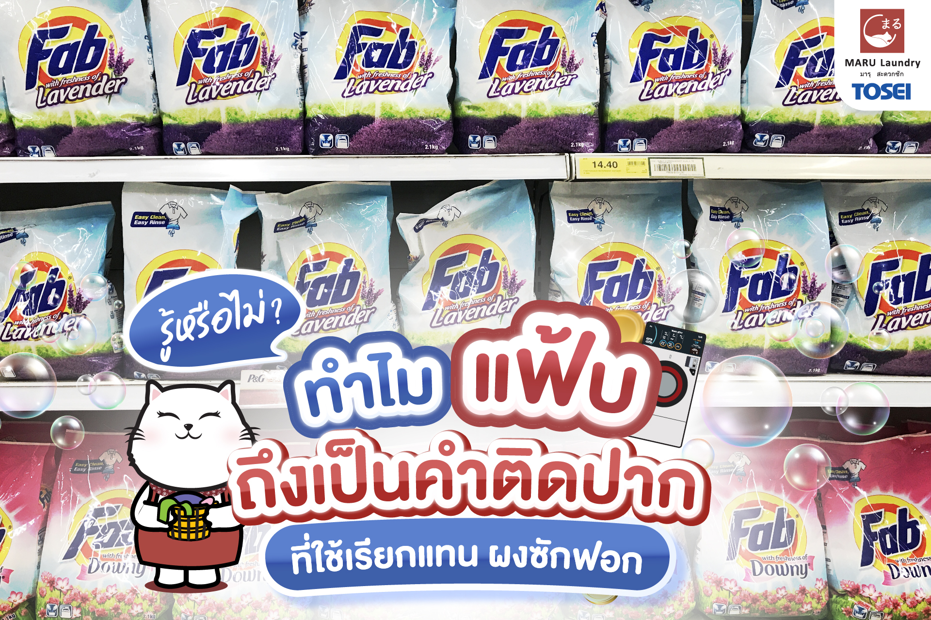 แฟ้บ ในแฟรนไชส์ซักผ้า